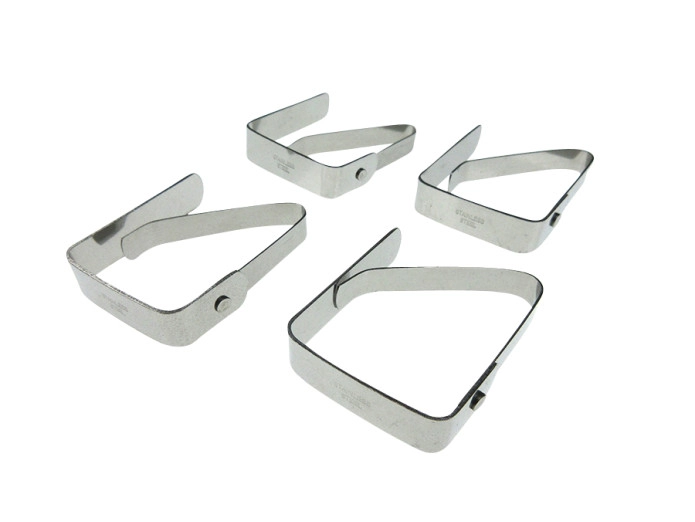 Tablecloth clip 4 piece stainless steel