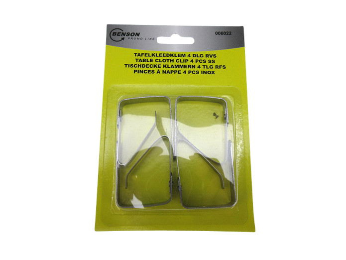 Tablecloth clip 4 piece stainless steel