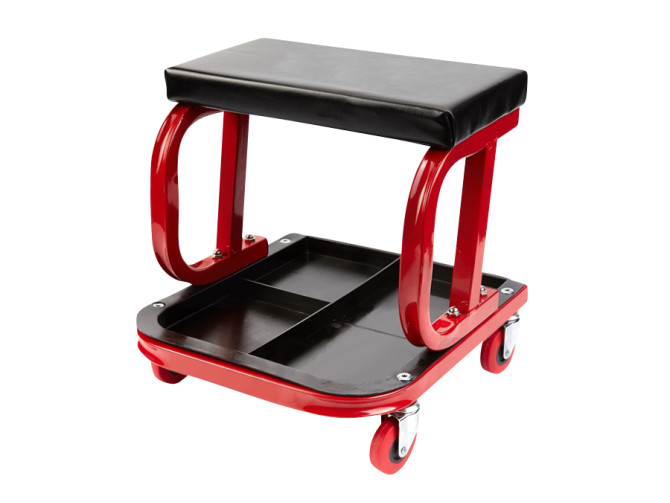 Workshop stool with storage on wheels product