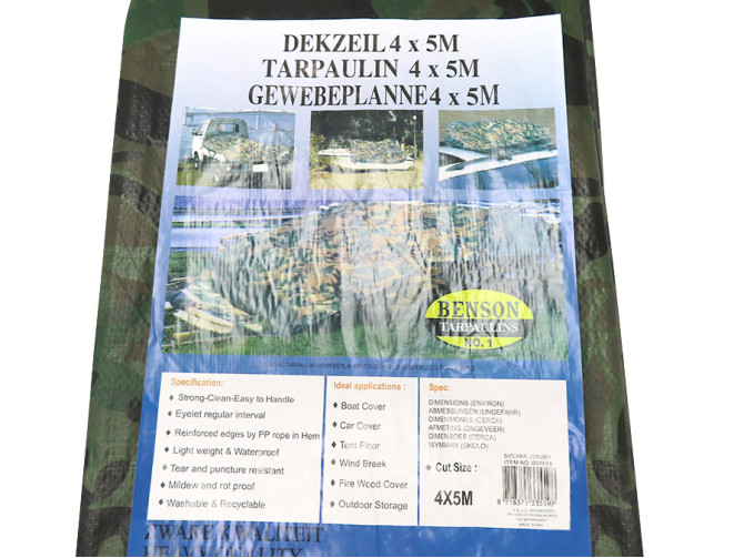 Abdecksegel 4x5 Meter Army product