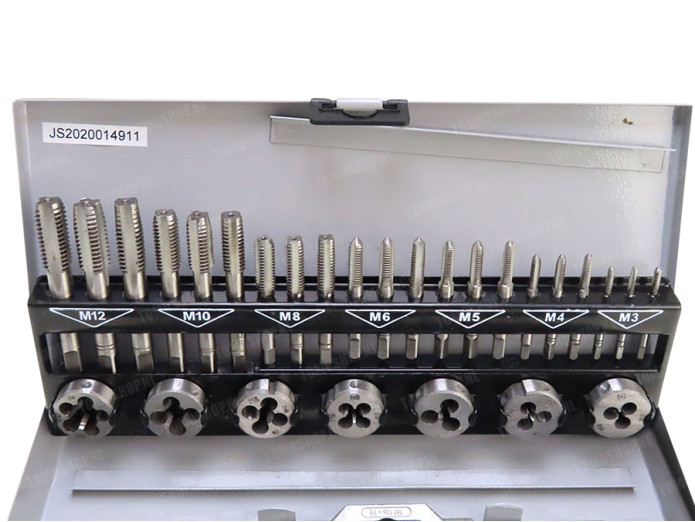 Threading tool set 32-pieces Mannesmann A-quality