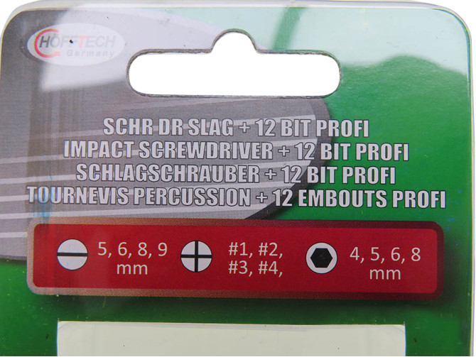 Slagschroevendraaier soft grip 12-delig product