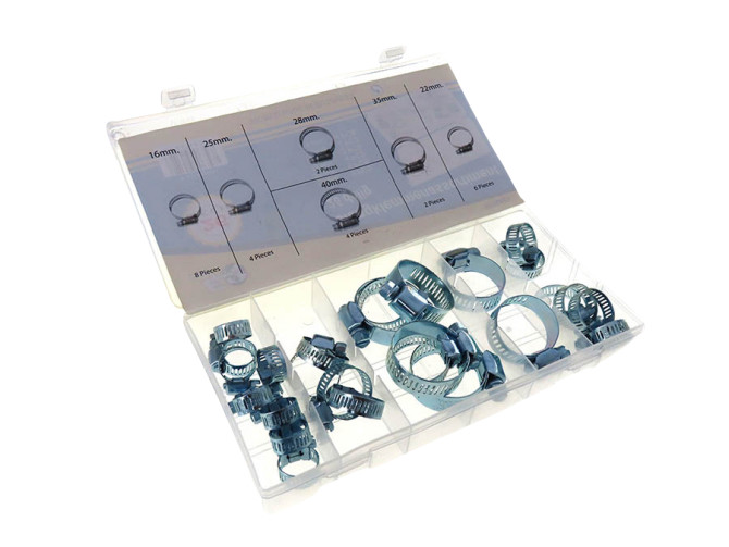 Hose clamps assortment 26-pieces product