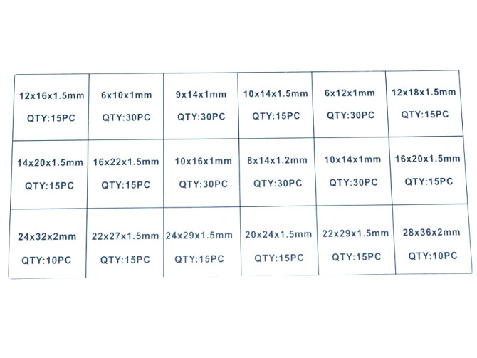 Koperring assortiment set 350-delig product