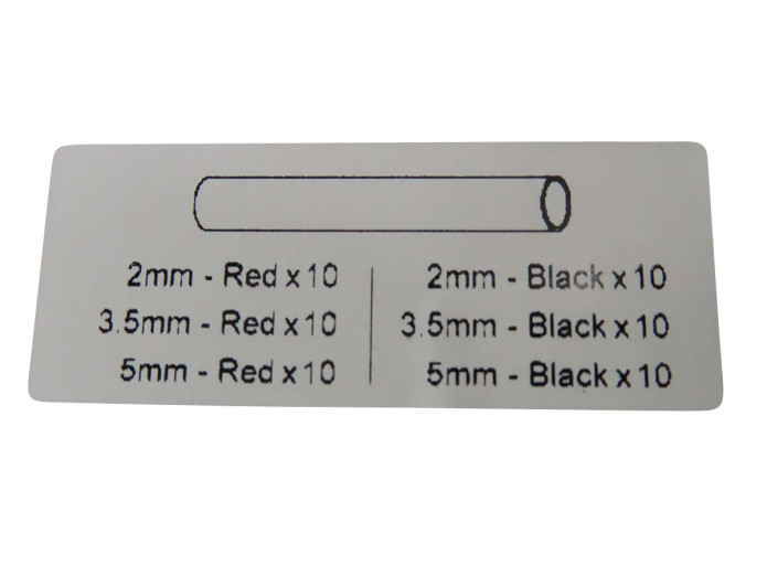Electric cable heatshrink assortment 60-pieces