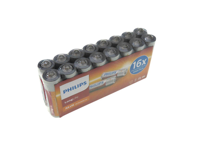 Batterij AA Philips (16 stuks) product