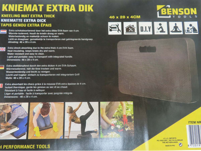 Knee mat 46x28x4cm extra thick 