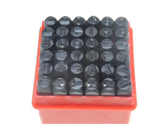 Pinion letters and numbers 5mm 36-pieces