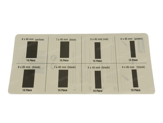 Electric cable heatshrink assortment 5 colors 120-pieces