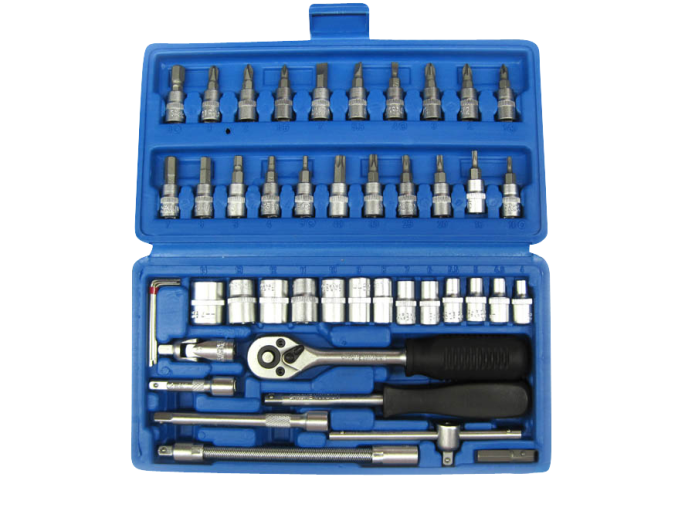 Socket set 46-pieces