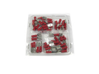 Electric cable shoe assortment 50-pieces red 