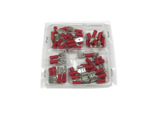 Electric cable shoe assortment 50-pieces red 