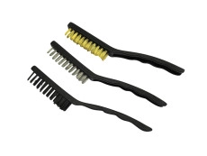 Steel brush tool plastic set 3-pieces