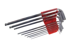 Allen key set 1.5-10mm ball 9-pieces