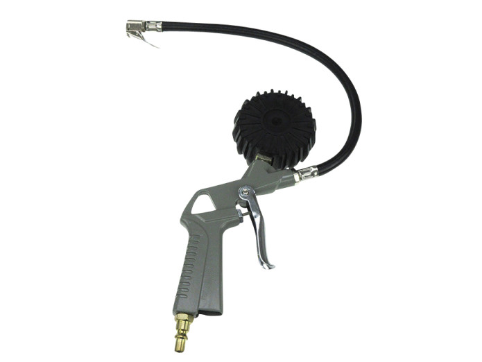 Tire pressure filler with analog meter