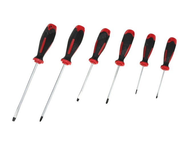 6-piece screwdriver Softgrip thumb