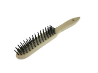 Steel brush tool wood