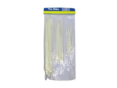 Tiewrap assortment white 60-pieces