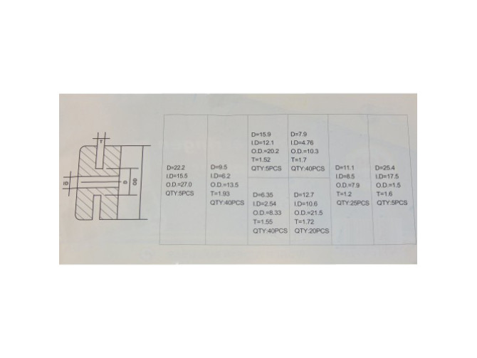 Cable grommet assortment 180-pieces product