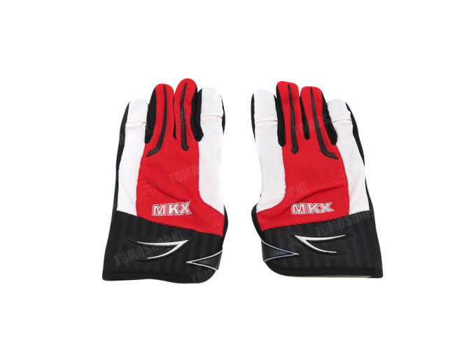 Handschuhe MKX Cross Rot / Weiss thumb