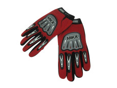 Glove MKX cross red / black