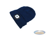 Beanie Hat with LED lamp blue