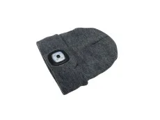 Beanie Hat with LED lamp grey