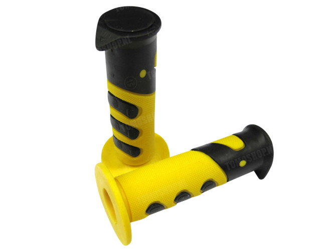 Handle grips Cross 922X black / yellow 24mm / 22mm main