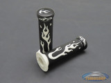 Handle grips Flame white 24mm - 22mm
