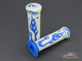 Handle grips Flame white / blue 24mm / 22mm