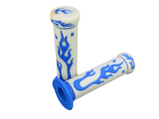 Handle grips Flame white / blue 24mm / 22mm