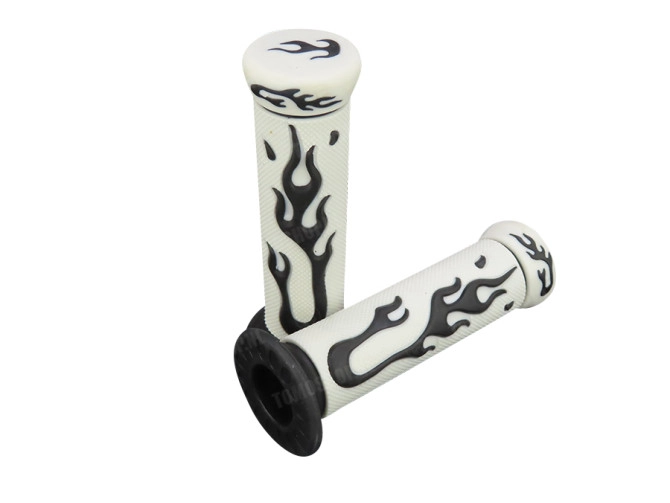 Handvatset Flame wit / zwart 24mm - 22mm main