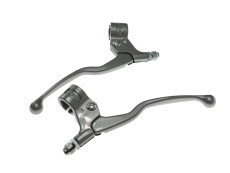 Handle brake set Lusito M84 GR long silver grey