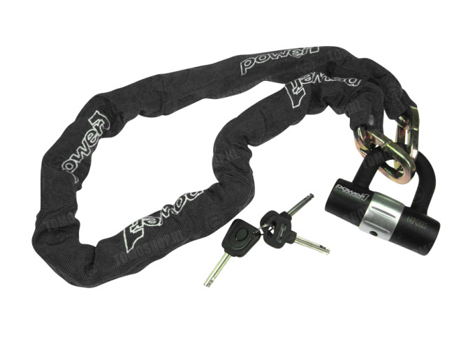 Kettenschloss Power1 120cm ART *** Schwarz thumb