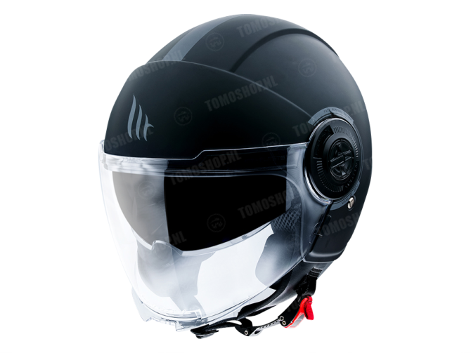 Helmet MT Jet Viale SV matt black main