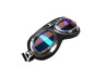 Helmet glasses goggles custom black chrome blue mirror glass Helmet glasses goggles custom black chrome blue mirror glass