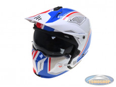 Helm MT Streetfighter SV Twin white / red / blue