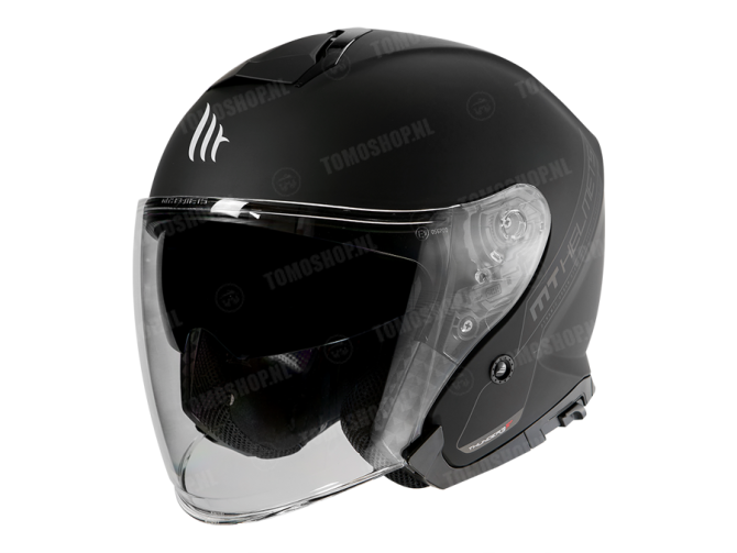 Helm MT Jet Thunder III SV mat zwart main