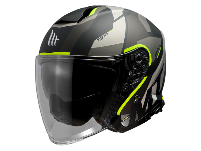 Helm MT Jet Thunder 3 SV Bow Schwarz / Gelb (S - M)
