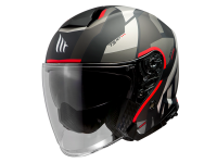 Helm MT Jet Thunder III SV Bow Schwarz / Rot