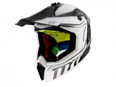 Helm MT Falcon Arya cross white / gray