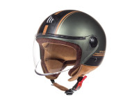 Helmet MT Street S Entire matt green / brown