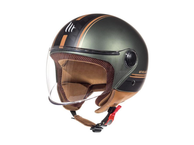 Helmet MT Street S Entire matt green / brown product