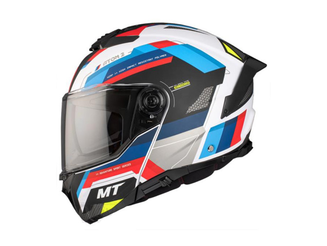 Helmet MT Atom 2 SV system bast matt blue / red product