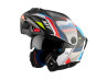 Helmet MT Atom 2 SV system bast matt blue / red thumb extra