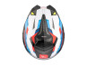 Helmet MT Atom 2 SV system bast matt blue / red thumb extra