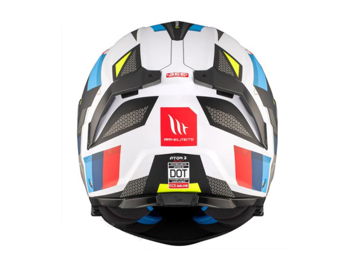Helm MT Atom 2 SV systeem bast mat blauw / rood (S - XXL)