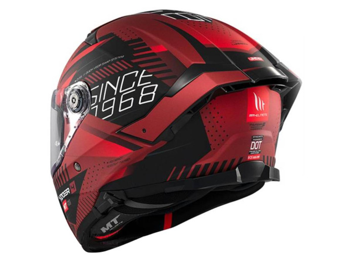 Helm MT Thunder 4 SV Lumience mat rood (S - XXL)