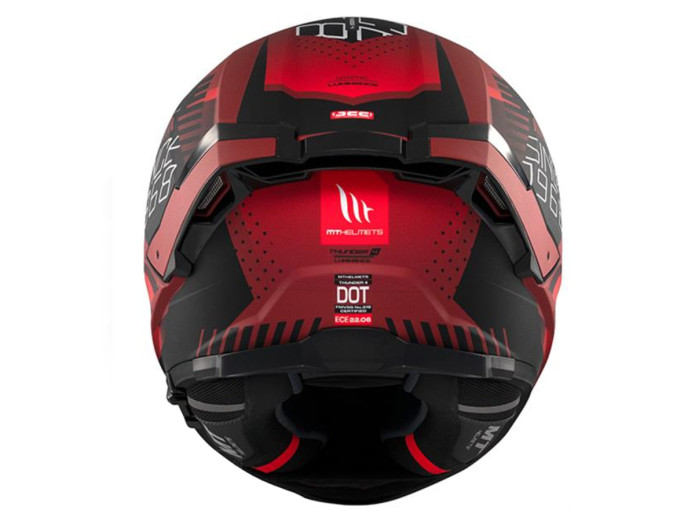 Helm MT Thunder 4 SV Lumience mat rood (S - XXL)