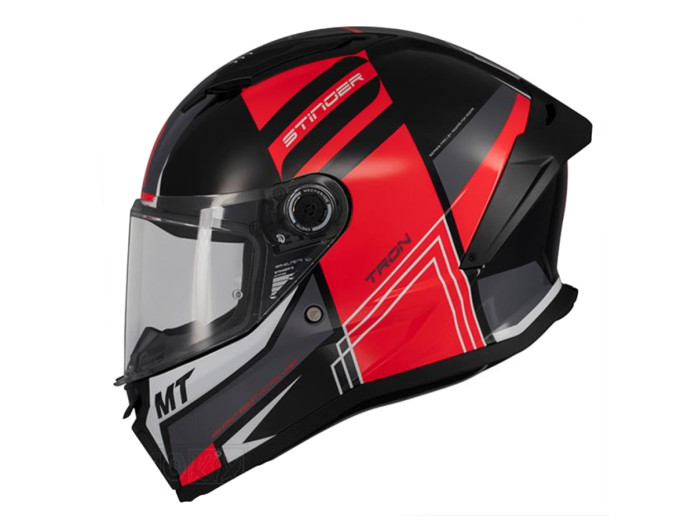 Helm MT Helm Stinger 2 Tron Schwarz / Rot (S - XL)